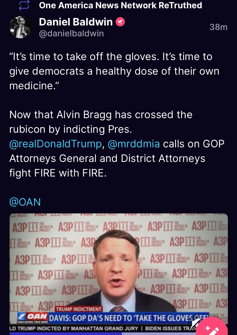 David Baldwin speaks out: 

