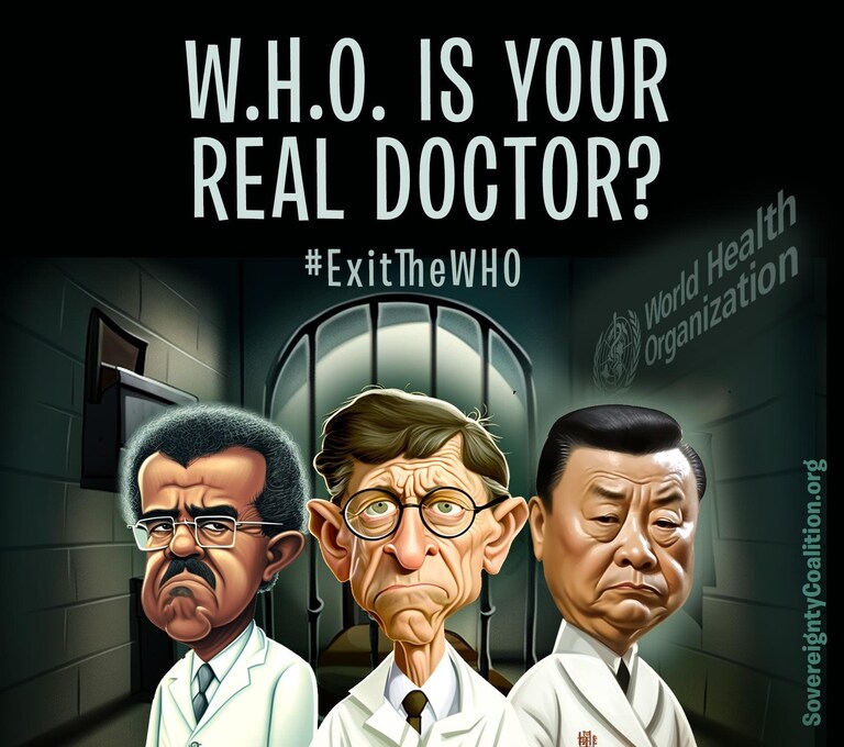 If we don't #ExitTheWho, then W.H.O. will be your real doctor?!
Preserve medical freedom and national sovereignty by signing the Declaration at https://s