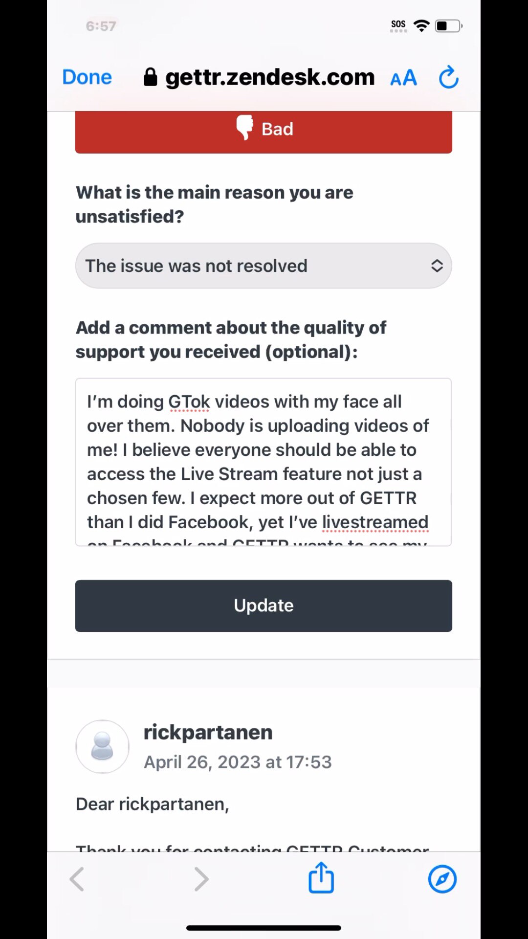 Let GETTR know how you feel about showing ID to go LIVE! They’re just trying to keep track of us! We...