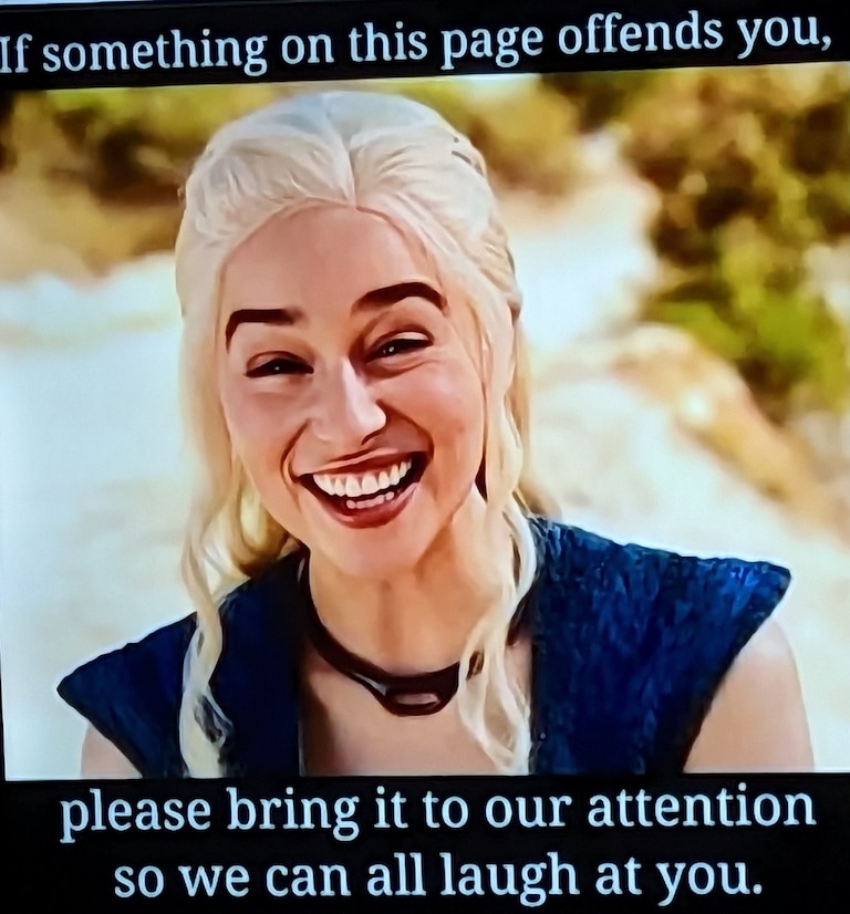 Just a disclaimer.
🇺🇸🍿🍻🐸 

