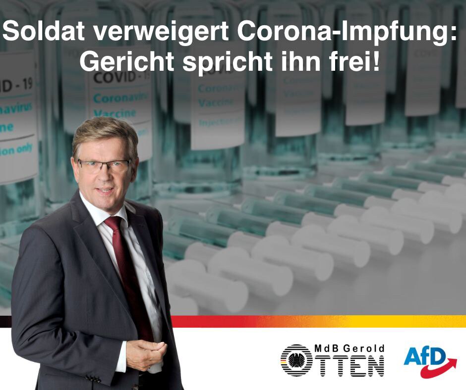 Ein in Bayern stationierter Soldat hatte die für Bundeswehrangehörige vorgeschriebene Corona-Impfung...