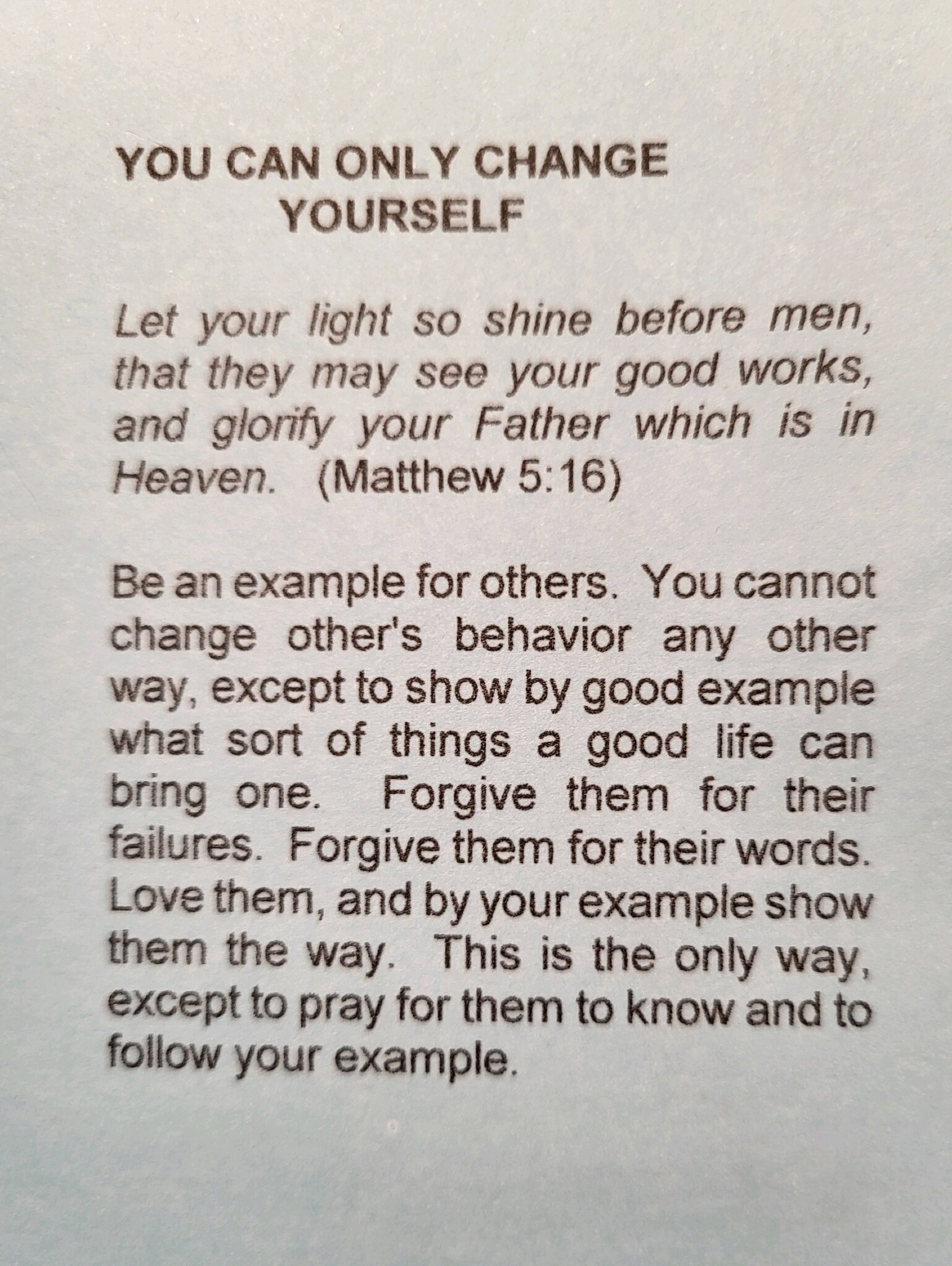 This is the Synchronicity Card that fell from Aubree's shuffle this morning.   What God wants us to ...