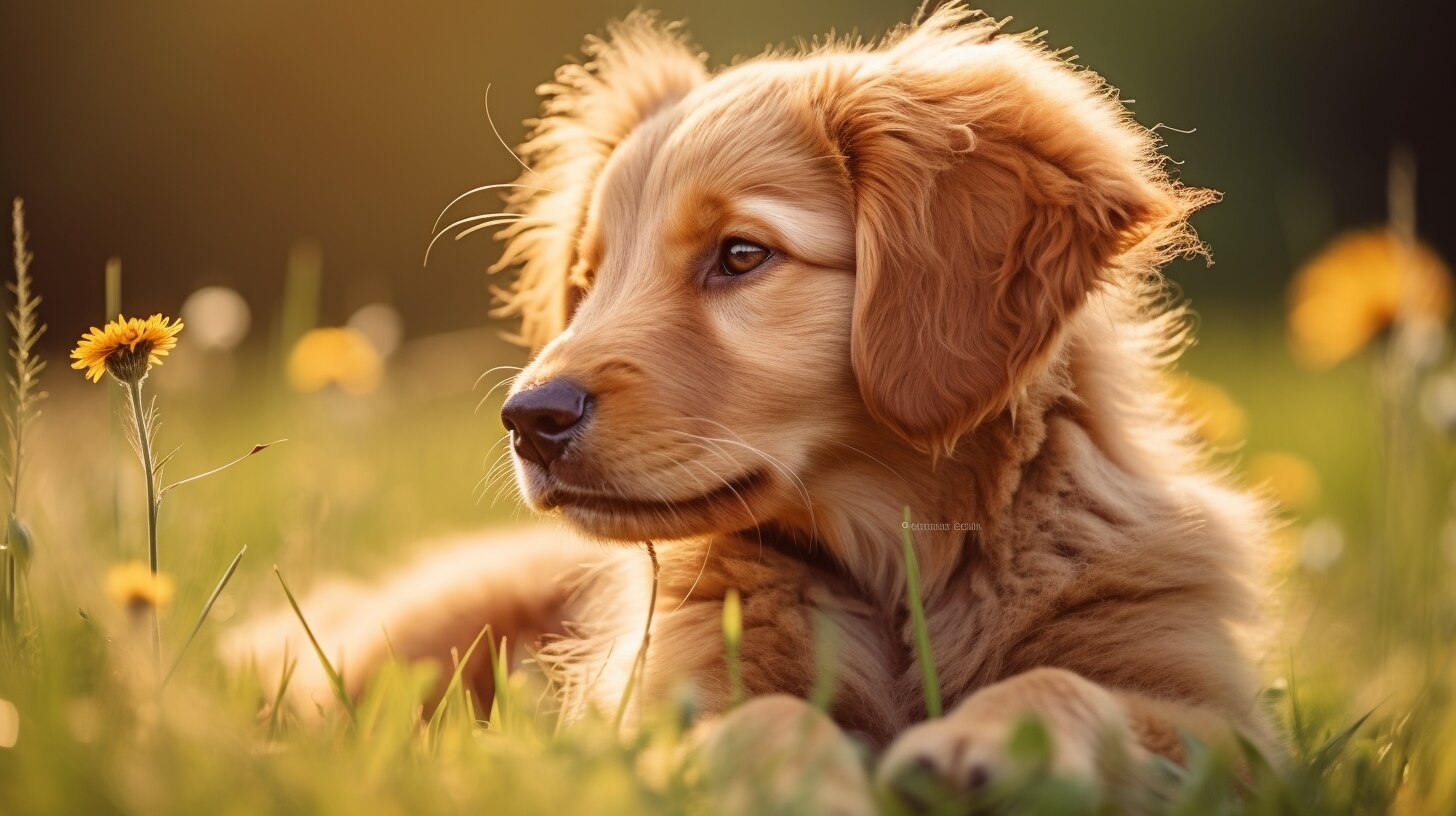 Among the flowers, this pup's found its #chillmode garden paradise!