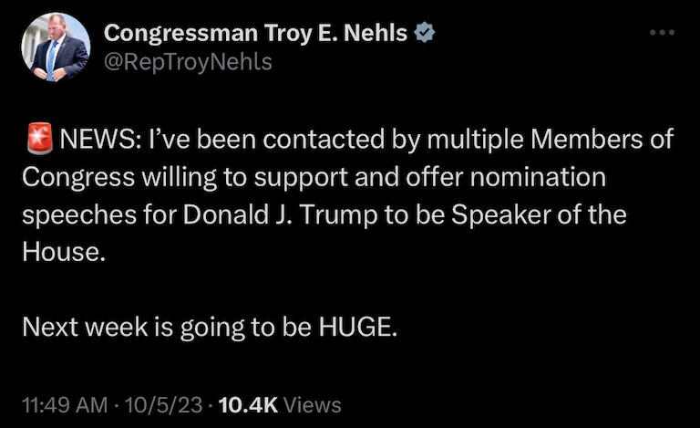 THIS IS HAPPENING 

https://x.com/reptroynehls/status/1710004260715237553?s=46&t=ECqdZL_9ZGFJGqr2dyJD8g