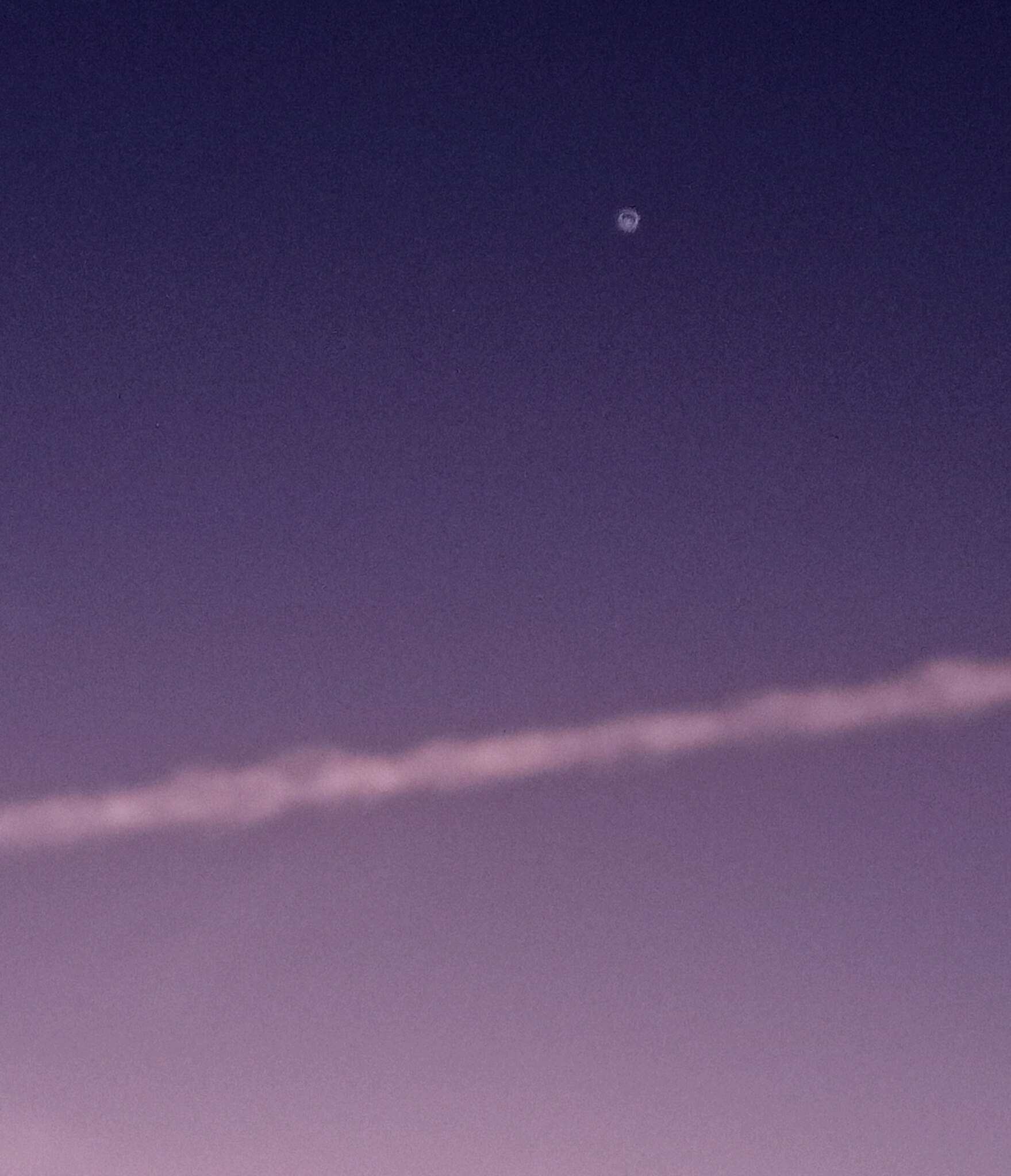 Was out before the sun came up this morning and saw this. 

