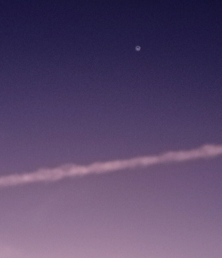Was out before the sun came up this morning and saw this. 

