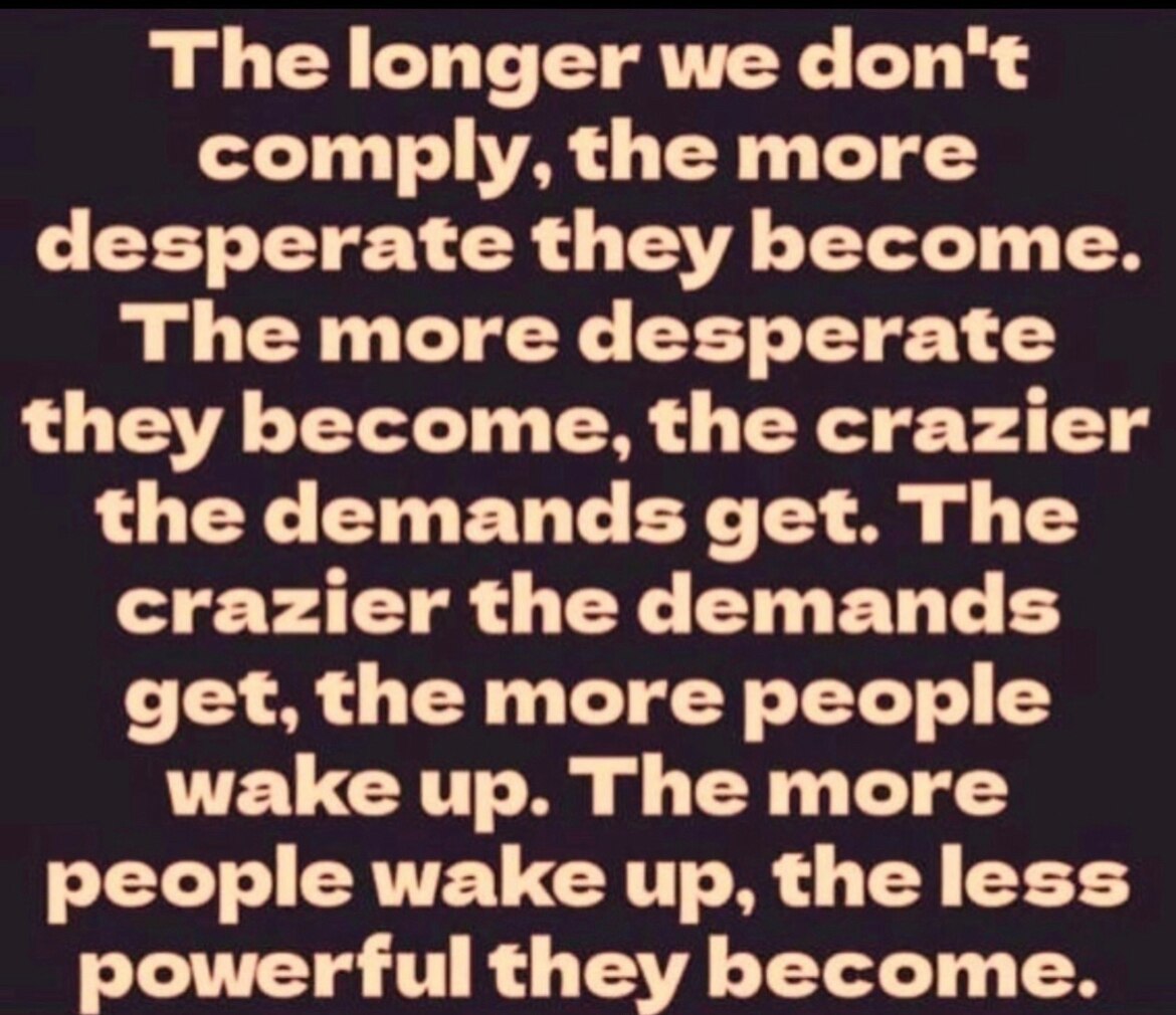 WE HAVE THE POWER…
WE ARE AWAKE!!!! 💪🏼💪🏼💪🏼 

