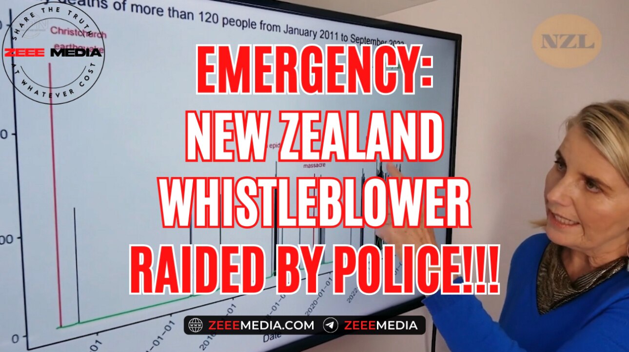 🚨🚨🚨WORLDWIDE ALERT!!!🚨🚨🚨

Journalist Liz Gunn releases an official statement advising the NZ Ministry of Health Whistleblower and person working with him have both been raided by police. 

View and share  Liz’s update here: https://zeeemedia.com/interview/emergency-update-nz-whistleblower-raided-by-police/

Liz Gunn reports police are still surrounding the Whistleblowers’ home after several hours following the raid. 

Gunn calls for the New Zealand government to call off this tyrannical response and give the Whistleblower the honour and respect he deserves as a national hero. 

Please share this video everywhere for the sake of the safety of all involved in bringing this crucial COVID injection data to the world!