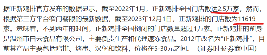 正新鸡排是中国规模最大的小吃连锁店，从2022年初到2023年底关停1.3万多家店面。它的主要消费端是10-35岁之间的年轻人，两年时间关停过半的营业门店是对当下中国年轻人的钱包最真实的写照。现在的中...