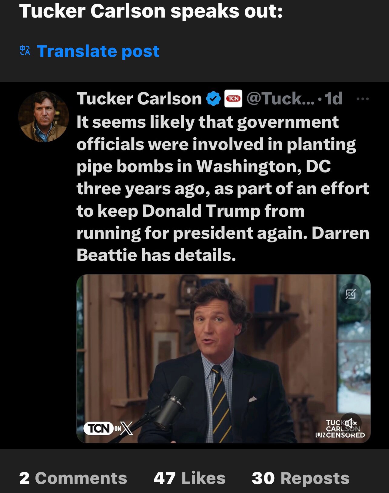 View Bob_Eckert's post on GETTR. Join the discussion, share your thoughts, and connect with the community.