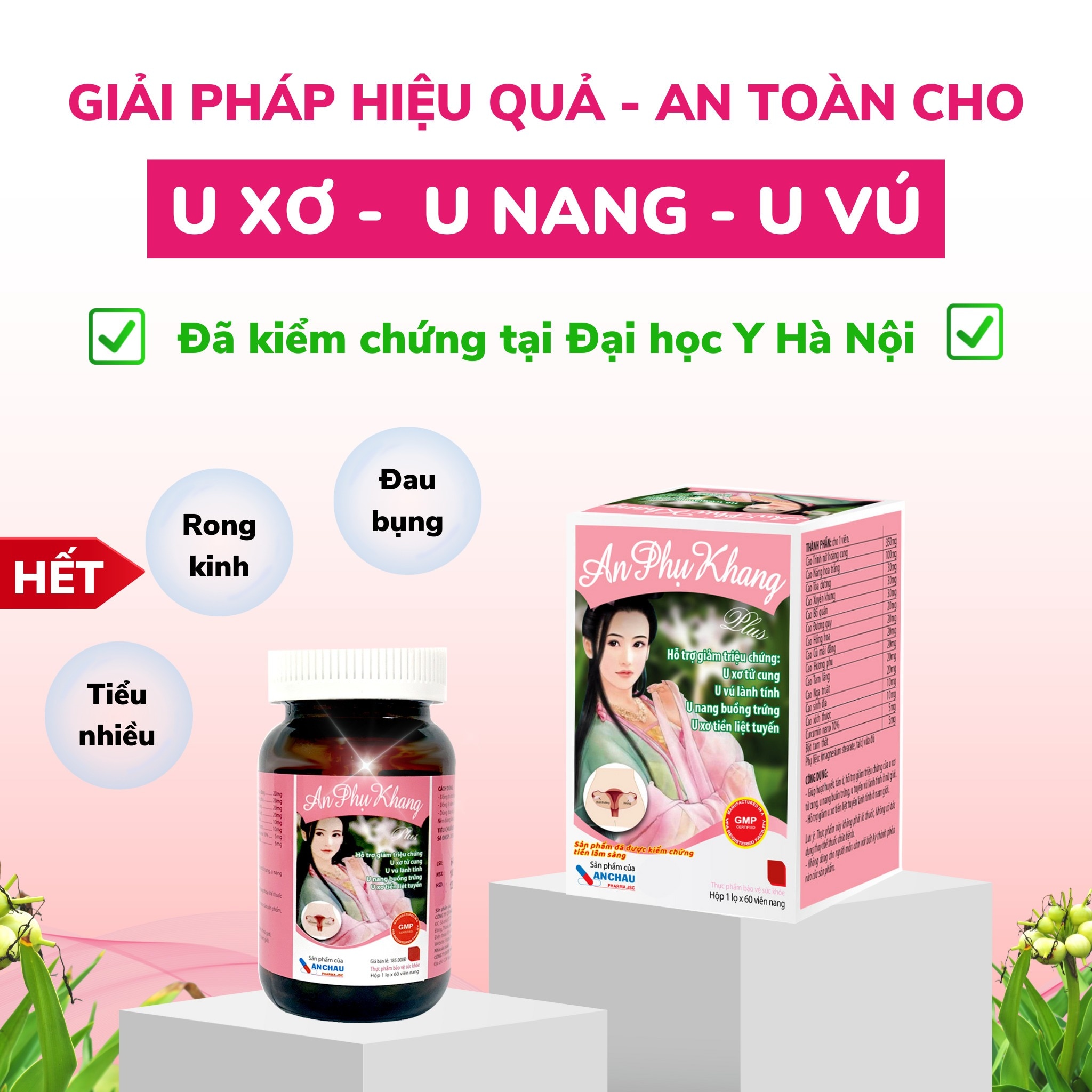 Giới thiệu thuốc trị u xơ tử cung tốt nhất hiện nay tại Khỏe 247

Có nhiều loại thuốc trị u xơ tử cung trên thị trường hiện nay nhưng không phải loại thuốc nào cũng cho tác dụng hiệu quả trong việc làm giảm kích thước u và phòng ngừa bệnh tái phát hiệu quả.

Trong đó, thảo dược thuốc nam ngày càng được người bệnh ưu tiên trong điều trị u xơ. Chị em cũng có thể tham khảo sử dụng An Phụ Khang với thành phần từ chiết xuất của các thảo dược thuốc nam như:

➜ Trinh nữ hoàng cung
➜ Náng hoa trắng
➜ Chiết xuất củ mài đắng
➜ Tam thất

Đặc biệt, độ an toàn và hiệu quả của An Phụ Khang đối với u xơ tử cung đã được khoa học chứng minh.

➡➡➡TẠI ĐÂY: https://khoe247.vn/song-khoe/thuoc-tri-u-xo-tu-cung.html

#khoe247
#thuoctriuxotucung
#thuoctriuxotucungtotnhathiennay
