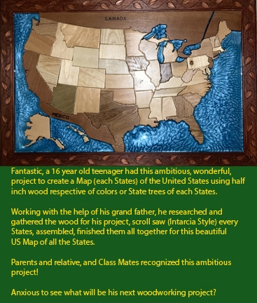 A 16 year old made this beautiful US Map !
