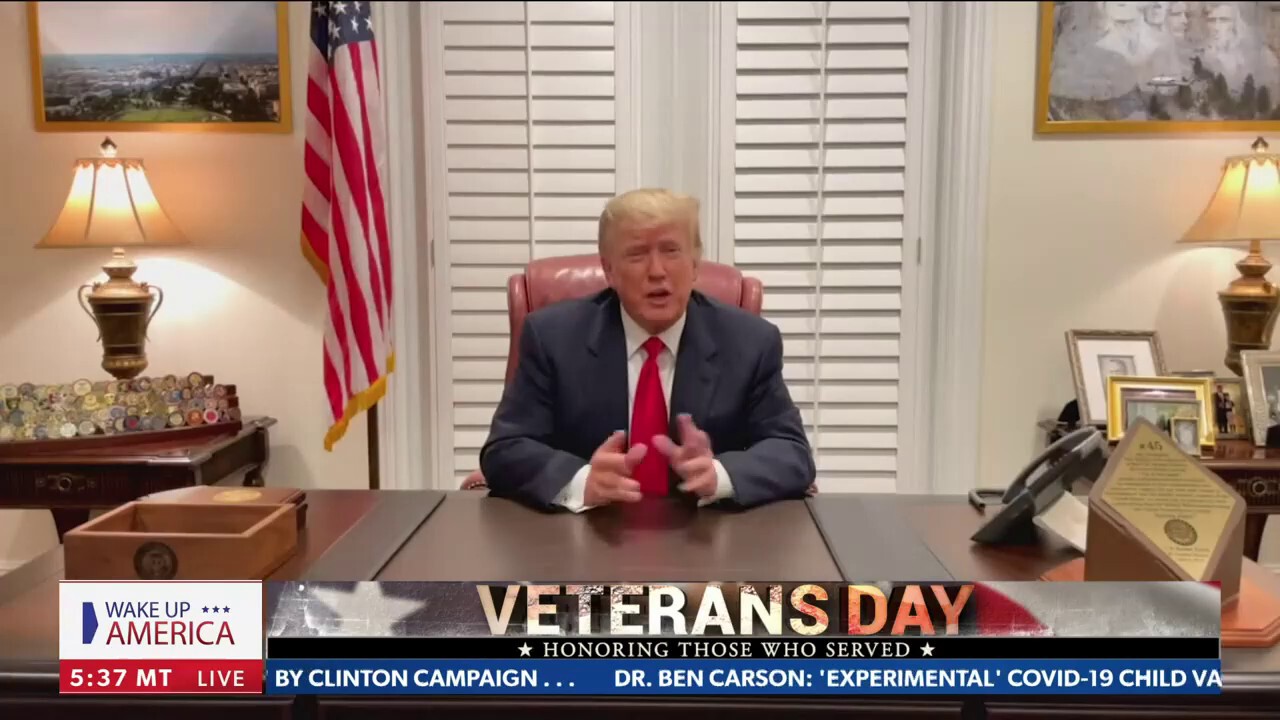 EXCLUSIVE: Former President Donald Trump Honors Vets on Veterans Day: ‘Incredible People’