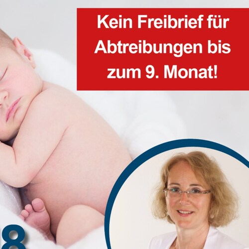 Für den besseren Schutz des ungeborenen Lebens. Gegen Abtreibung. Für Lebensschutz. #ProLife