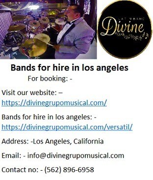 Professional Bands for hire in los angeles at nominal rate.
Divine Grupo Musical is the most perceiv...