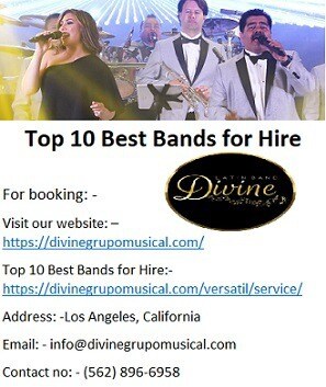 Local Latin Top 10 Best Bands for Hire by Divine Latin Band.
Divine Grupo Musical is the most ideal ...