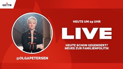 Dieses und weitere aktuelle Themen zum Bereich Familienpolitik heute um 19:00 exklusiv live auf @GETTR 
Ich freue mich auf eure Fragen! 