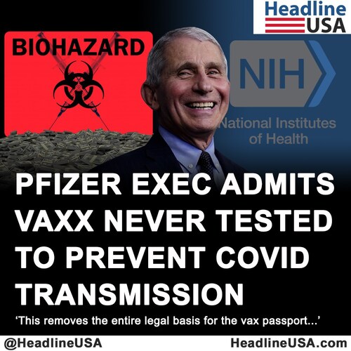 What should happen to those who pushed the vaxx?
👌🗽for more conservative #news please follow 👉 @HeadlineUSA
Watch the video and read the details at https://headlineusa.com/pfizer-admits-the-big-lie-of-vax-passport-mandates/
. 
. 
#headlineusa #fjb #letsgobrandon #SaveAmerica #AmericaFirst #Pfizer #Fauci #WHO #mnra #vaccines #vaccineskill #EU #truth #vacinemandate #covid #billgates #joerogan #scamdemic #conspiracy #NWO #covid19 #health #thegreatreset #NIH #CDC #liberalworldorder  #health #endtimes #markofthebeast #pfizer #mandates #mandate #NRA #fakenews