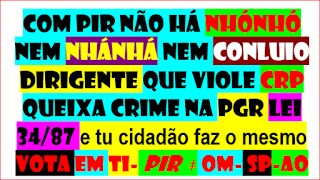 COM PIR NÃO HÁ NHÓNHÓ NEM NHÁNHÁ  NEM CONLUIO DIRIGENTE Q VIOLE CRP https://dre.pt/dre/legislacao-consolidada/decreto-aprovacao-constituicao/1976-34520775
QUEIXA CRIME PGR LEI 34/87 https://www.pgdlisboa.pt/leis/lei_mostra_articulado.php?nid=281&tabela=leis
E TU CIDADÃO FAZ O MESMO TEM PRAZER DE SER HONESTO
TEUS FILHOS ESPERAM ISSO DE TI
ACABA CORRUPÇÃO
NINGUÉM SUBORNA 10 MILHÕES
SPEL
https://gettr.com/post/p1f9scr8671