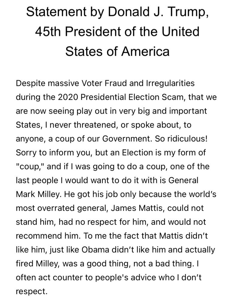 JUST IN 🚨

President Trump SHREDS Mark Milley and DEBUNKS the ridiculous claim that he was attempti...