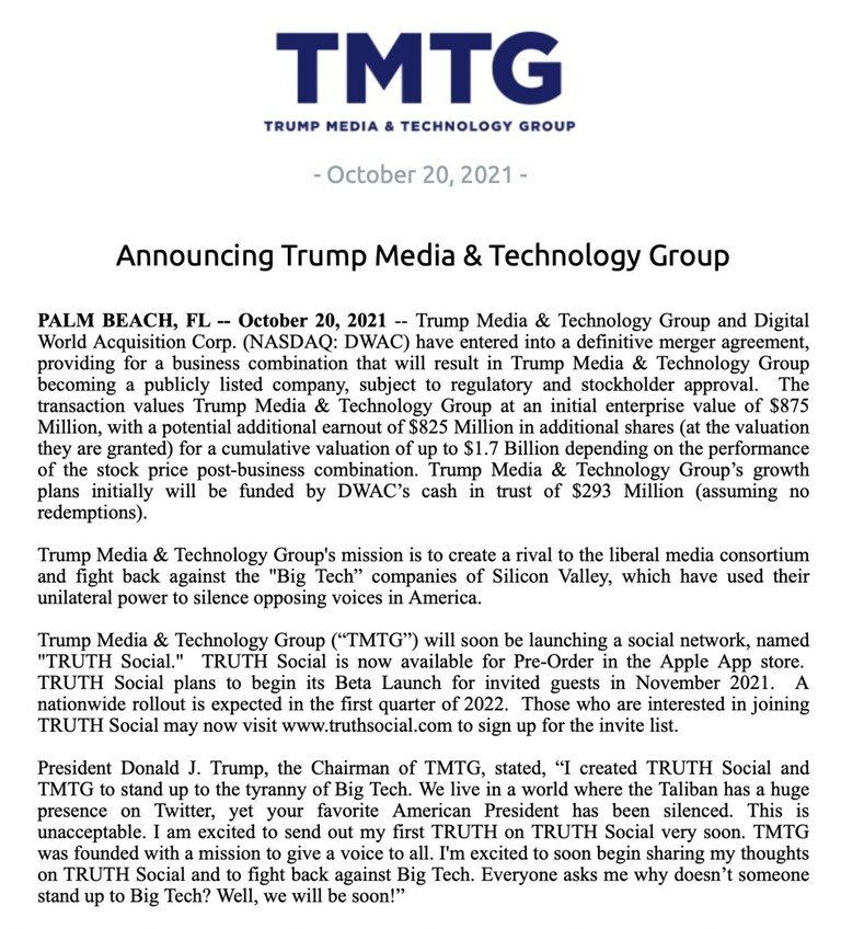 https://www.truthsocial.com/