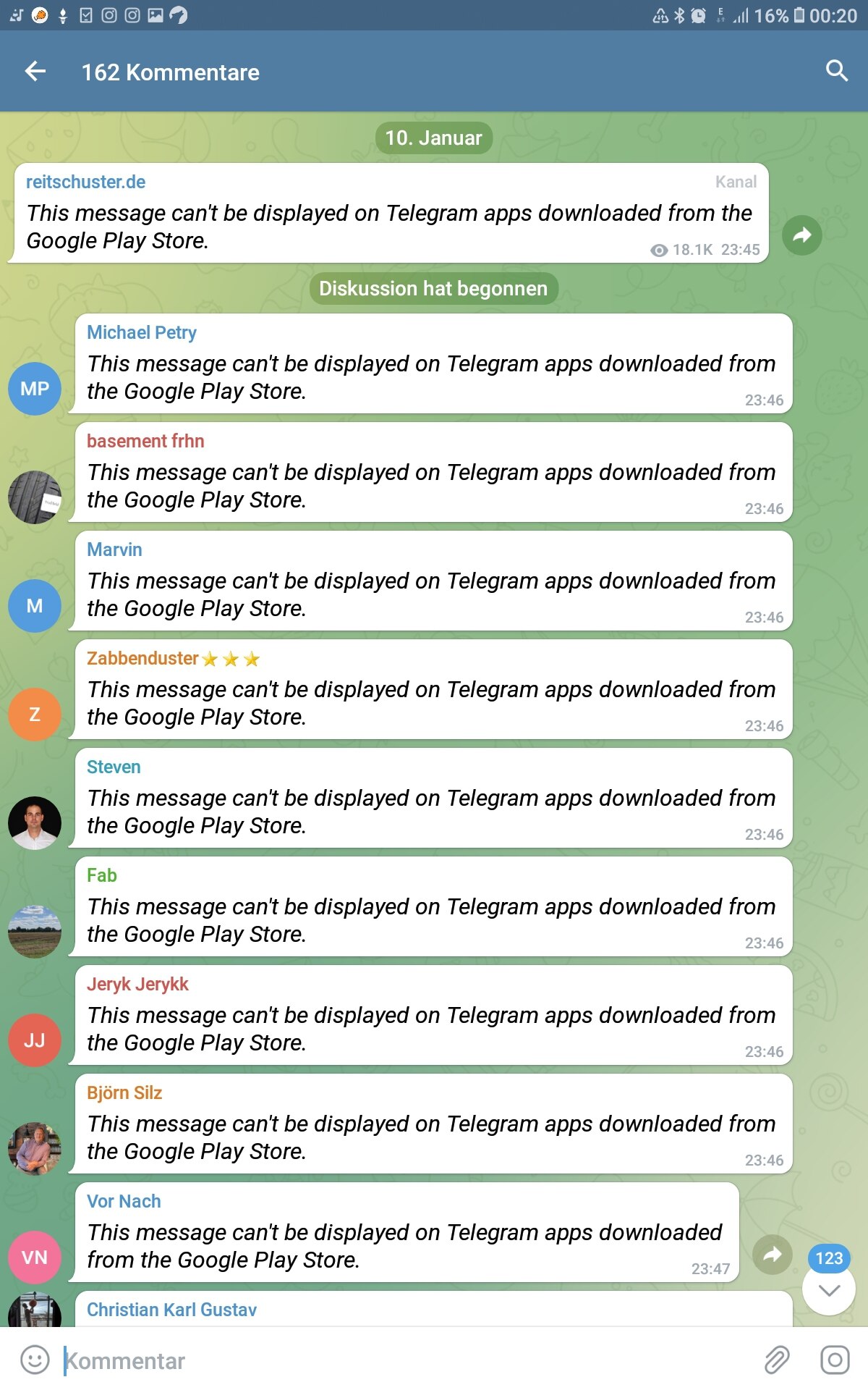 Google zensiert Telegram!