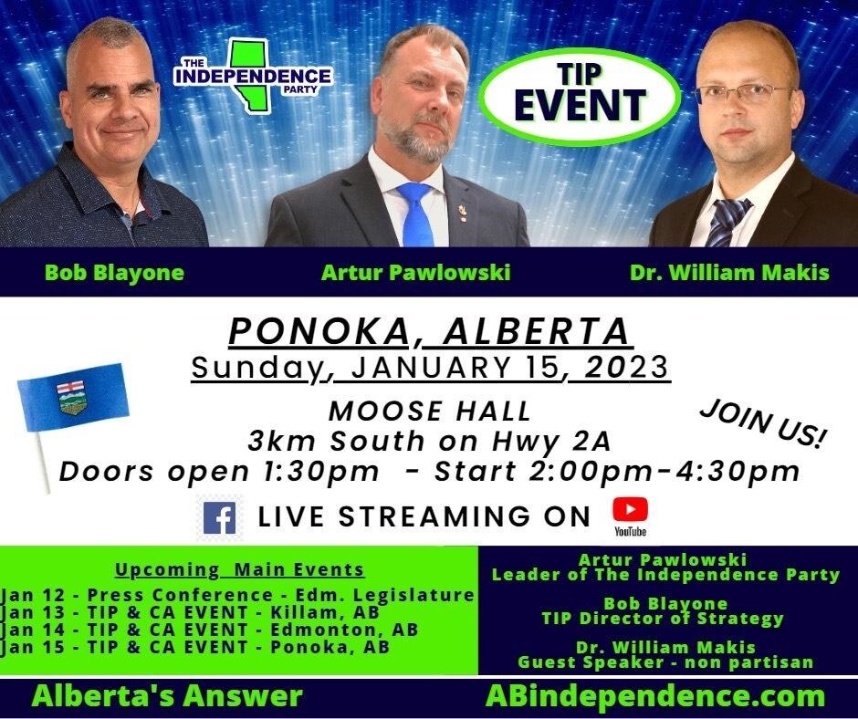 💥 Speaking in PONOKA, Alberta today 💥

It'll take a lot more than a fraudulent hit piece from Glob...