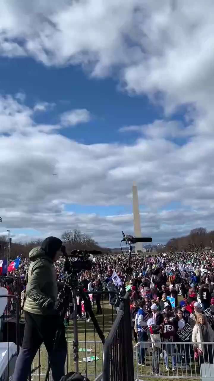 The Mainstream Media never covers it but look at this incredible crowd at the March For Life in Wash...