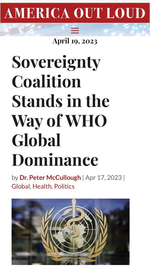 Shut down the WHO!
@P_McCulloughMD 博士发文呼吁：
“在未经世界同意执政三年后，世界卫生组织（#WHO）正在新世界秩序中采取厚颜无耻的新步骤，拥有最高权力宣布卫生紧急...
