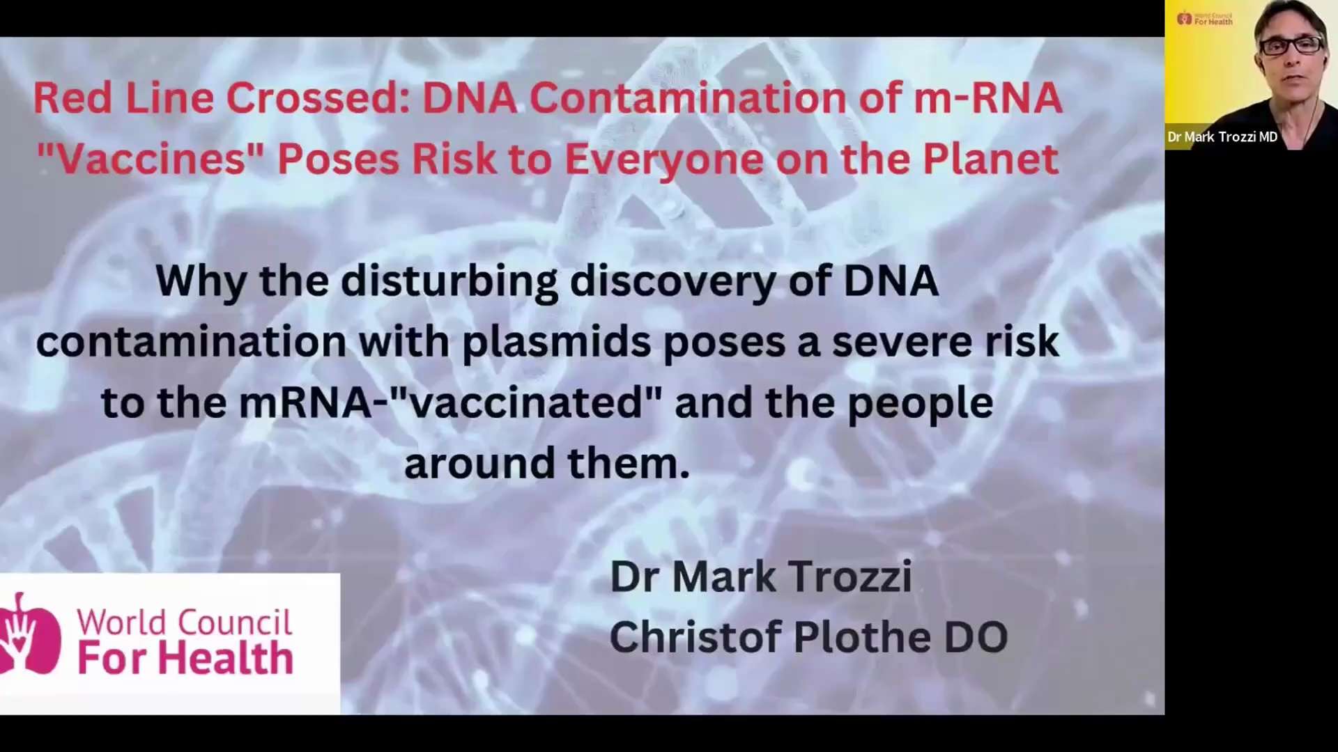 Dr Mark Trozzi: There's DNA in the mRNA!

"And now we find out—oh, yeah, a third of it is actually D...
