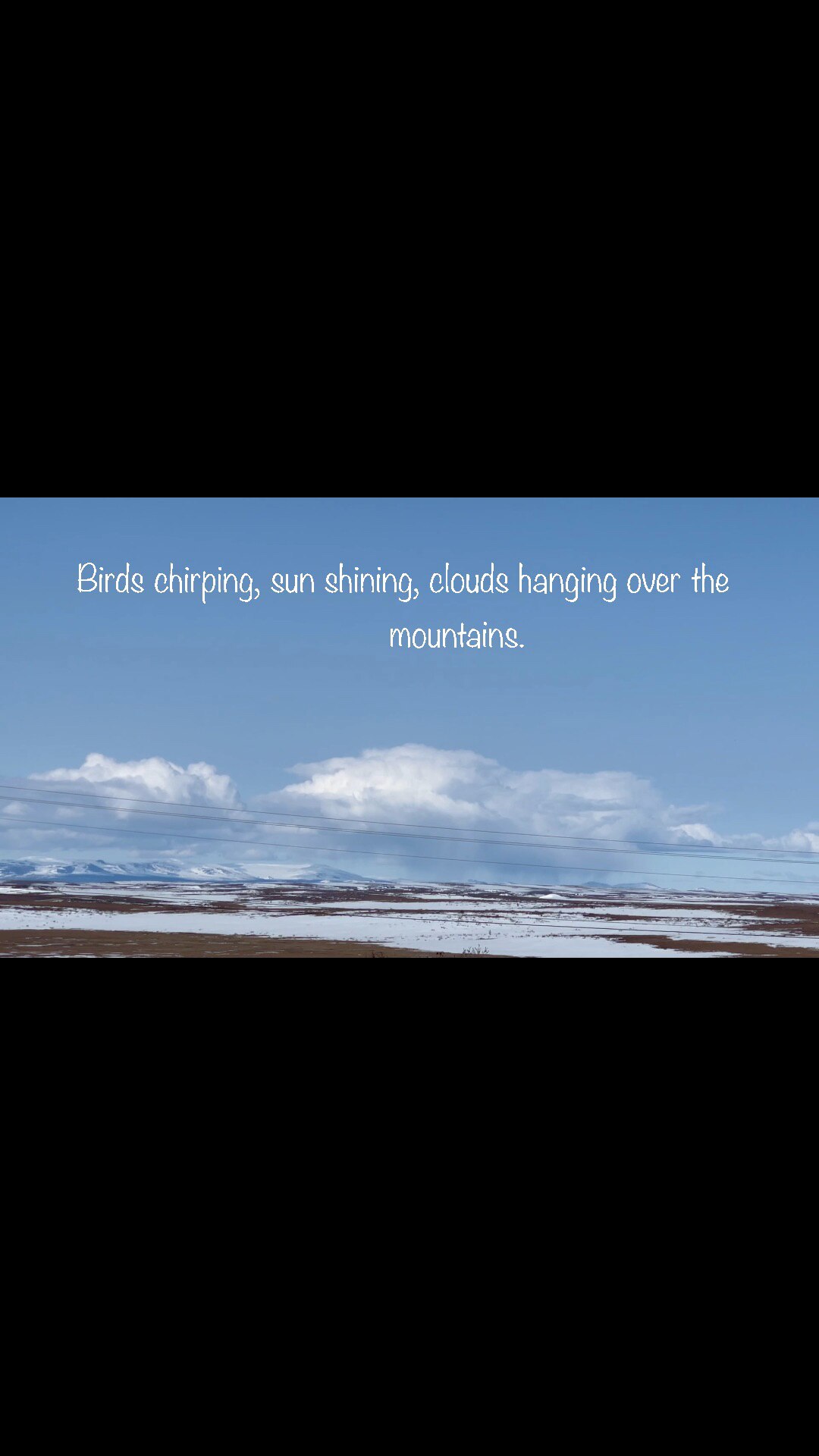 Living in the arctic. Today was a beautiful day for a long drive. 