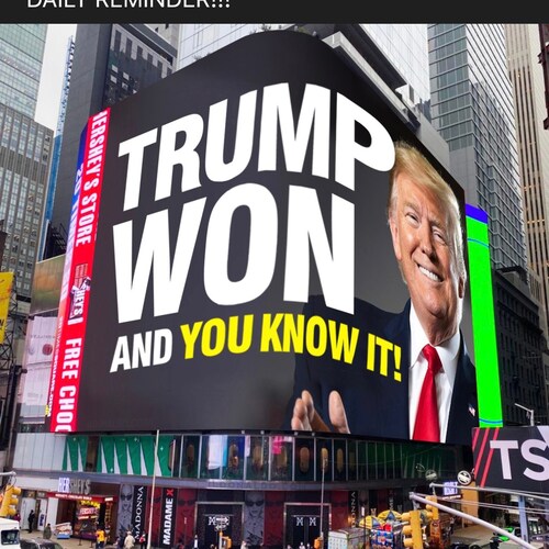 Uncanceled‼️🙏🏻🇺🇸❤️
Sorry, Not Sorry.
#TrumpWon‼️ … ☝️👀