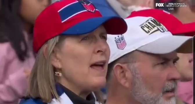 If only most of the womens American football team (not soccer) were as patriotic as the crowd….

If they don’t love the country they play for. Don’t pay them.

And don’t take their whining about equal pay with the men. 

