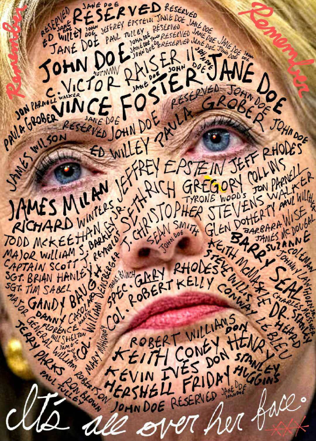 It’s written all over her face.