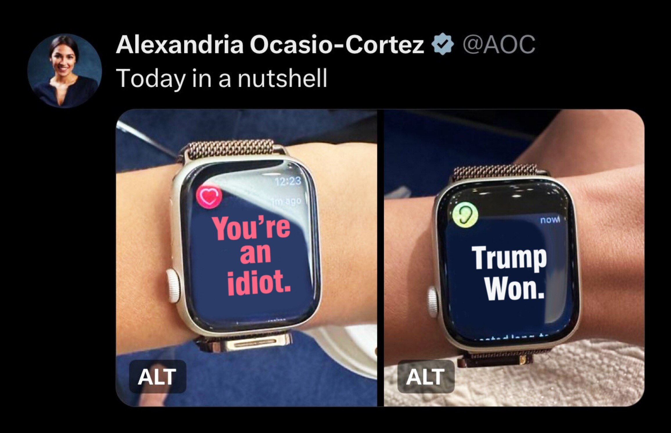 I HAVE TO AGREE WITH AOC'S WATCH!!!😂😂😂