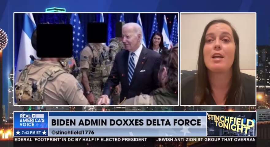 CPT Bannon Informs the Grant Stinchfield Tonight Audience That the Biden Administration Violated Operational Security (OPSEC) by Posting a Picture of Joe Biden and Delta Force Operators From Israel on Social Media

@maureen_bannon @stinchfield1776