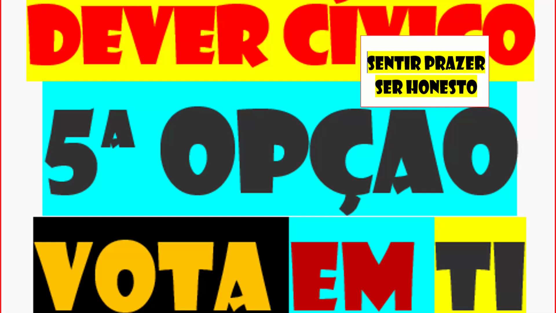 O CIRCO ELEIÇÕES VOLTOU
MAS CRP JURAMENTO LEI 34/87 MANTÊM-SE
23 PARTIDOS VÃO PROMETER CÉU E TERRA BURLA
E TU + 1 VEZ VAIS ENTRAR N JOGO E CAIR COMO PATINHO
HÁ SÉCULOS A ENTRAR N JOGO VICIADO D CROUPIER
ISTA ORGULHOSO D SER ENROLADO VAI CUMPRIR DEVER CÍVICO CARRIL PAPALVO ESCRAVO