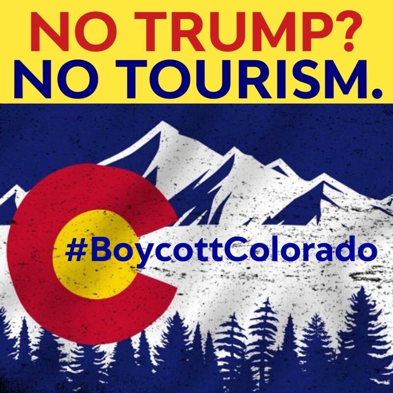 I'm sorry #Colorado... But your just not a state I can trust to spend my travel, skiing & lodging in! Nope, not this year, not any future years.

You don't secure & protect my founding fathers vision, values & your courts are stealing freedom from  Americans. 

#BoycottColorado 