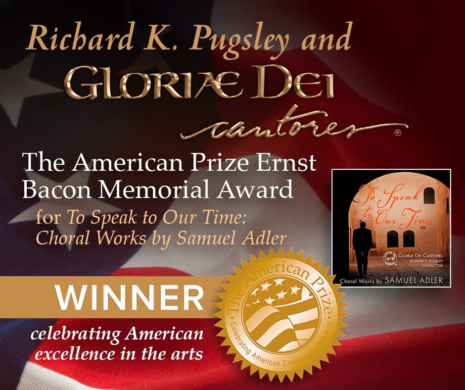 We are so honored to receive this award! Our good friend and renowned composer Samuel Adler will giv...