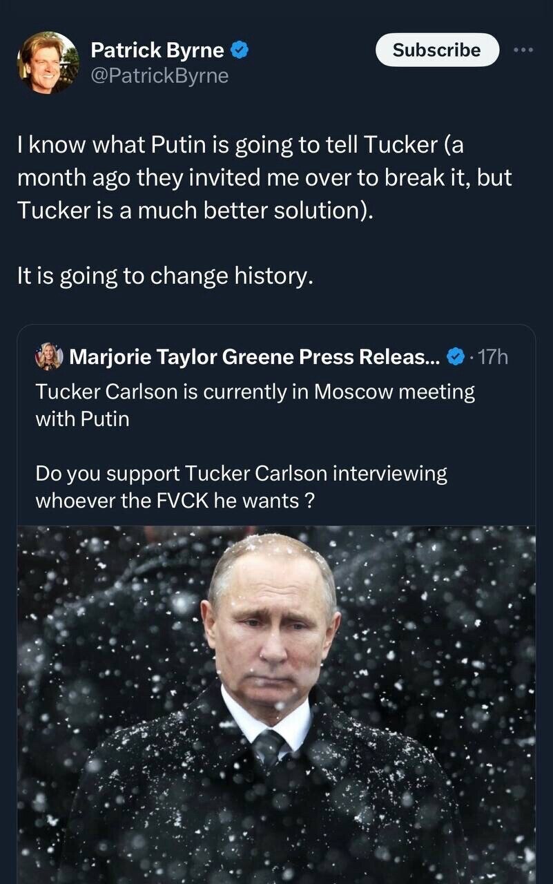 Tucker is one of the very few investigative journalists left.