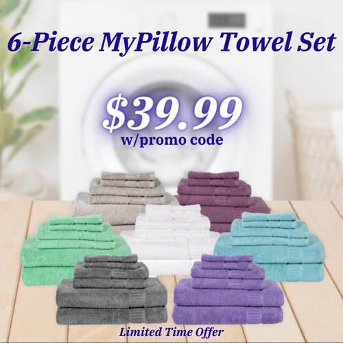 Mike Lindell on GETTR Get a 6piece MyPillow Towel Set for 39.99 with