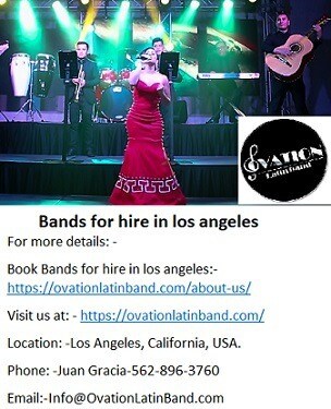 Ovation Bands for hire in los angeles at an affordable rate.
Ovation Latin Band is the most acknowle...