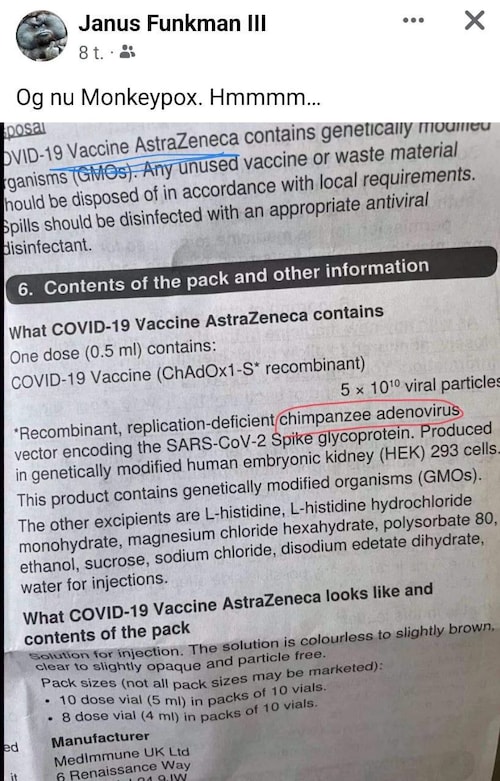 Die Affenpocken sitzen schon im Impfstoff