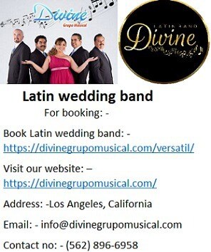 Divine Latin wedding band in California at best price.

Divine Grupo Musical is the best organizatio...