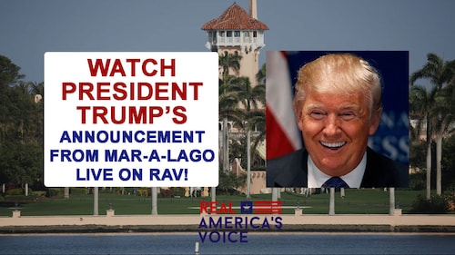 President Trump set to make announcement tonight at Mar-a-Lago around 8:30 PM EST.