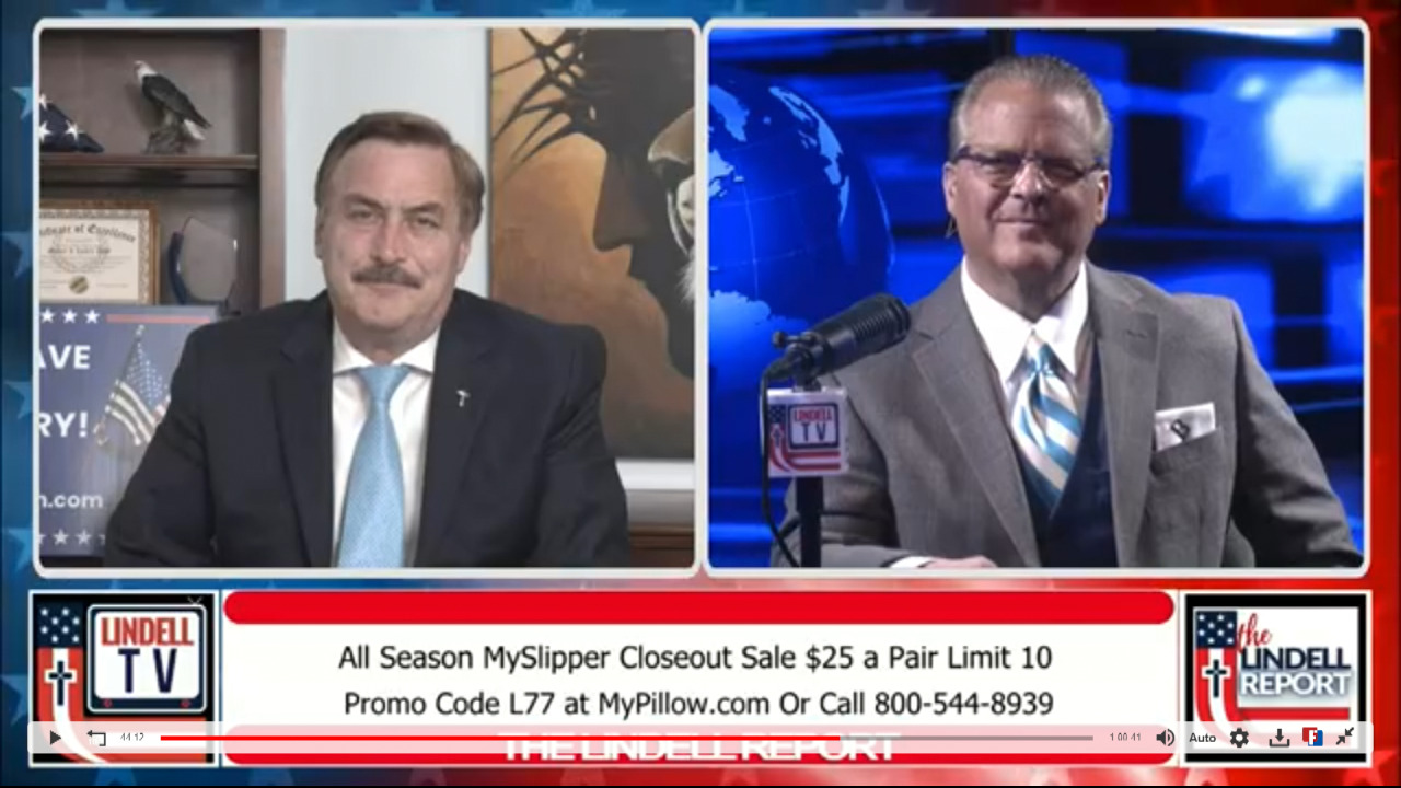 Mike lindell on gettr the lindell report live