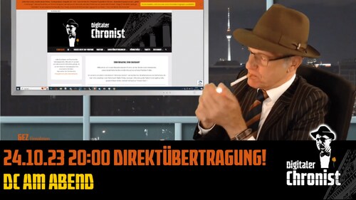 24.10.23 20:00 Direktübertragung! DC am Abend