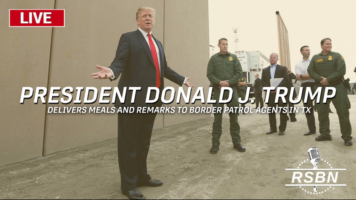 LIVE: President Trump Visits the Border and Operation Lone Star Service Members - 11/19/23