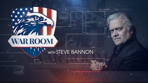 Welcome to the War Room. Steve Bannon and special guests bring you the most important news from around the world. Watch LIVE on Real America’s Voice, seven days a week at 10:00 AM EST and again at 5:00 PM EST on Weekdays.
Visit WR show archive: https://americasvoice.news/playlists/the-war-room/
TEXT "warroom" to 75802 to get exclusive War Room updates.

ALSO WATCH US LIVE ON: PLUTO https://bit.ly/plutorav

🚨SUBSCRIBE TO OUR SUBSTACK: https://realamericasvoice.substack.com/subscribe
🔥GET YOUR RAV GEAR: https://realamericasvoice.launchcart.store/
🔗VISIT RAV NETWORK LINKS: https://linktr.ee/realamericasvoice
📢JOIN OUR COMMUNITY: https://ravsocial.locals.com

