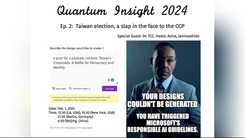 2024-02-01 #QuantumInsights 2024
Ep. 2: Taiwan election, a slap in the face to the CCP